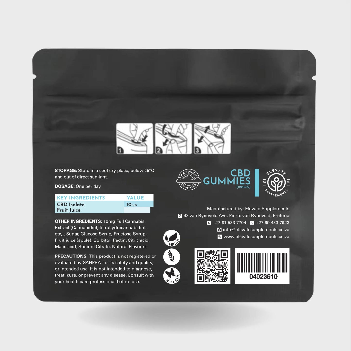CBD Isolate Gummies by Elevate Supplements