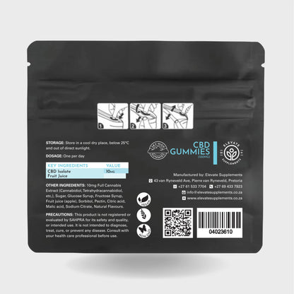 CBD Isolate Gummies by Elevate Supplements