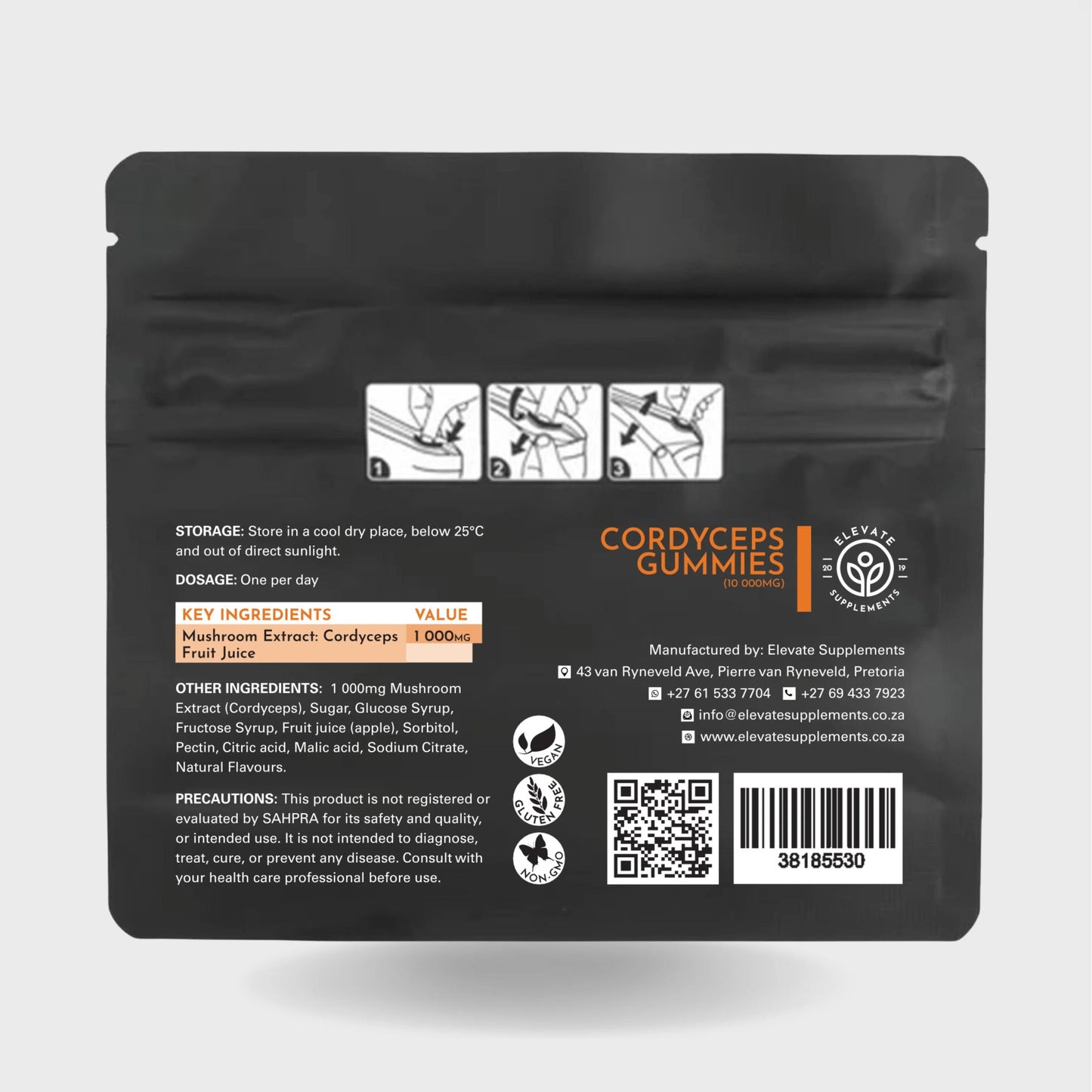 Cordyceps [Energy] Gummies by Elevate Supplements