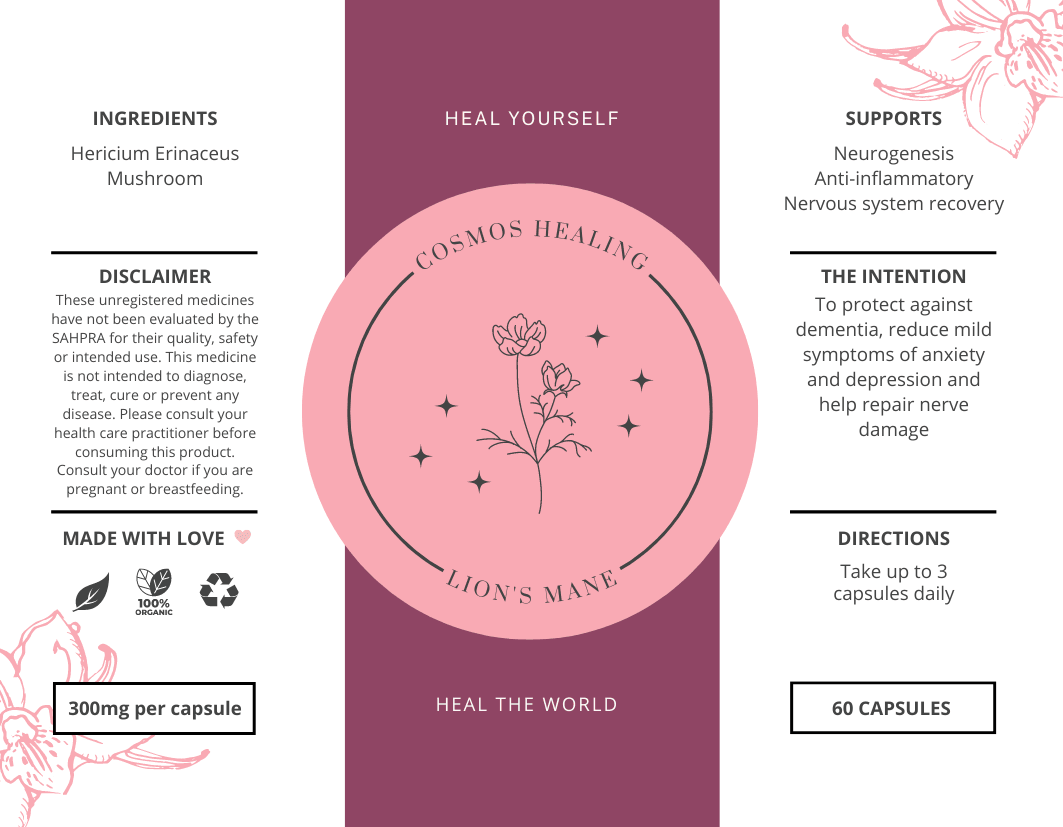 High Potency Reishi Capsules (Single Origin) by Cosmos Healing