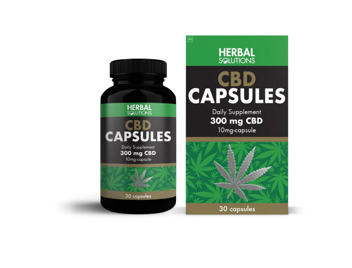 CBD Isolate Capsules [300mg] by Herbal Solutions