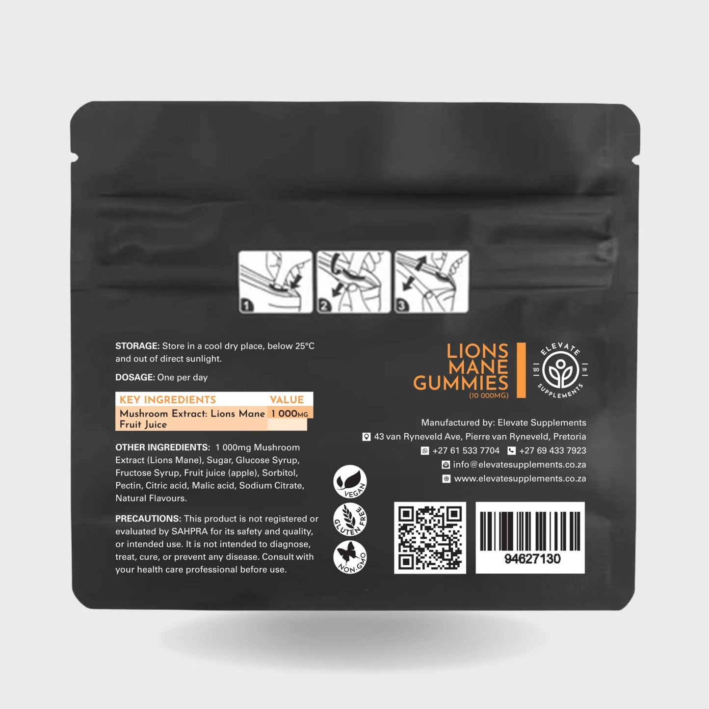 Lions Mane [Brain] Gummies by Elevate Supplements