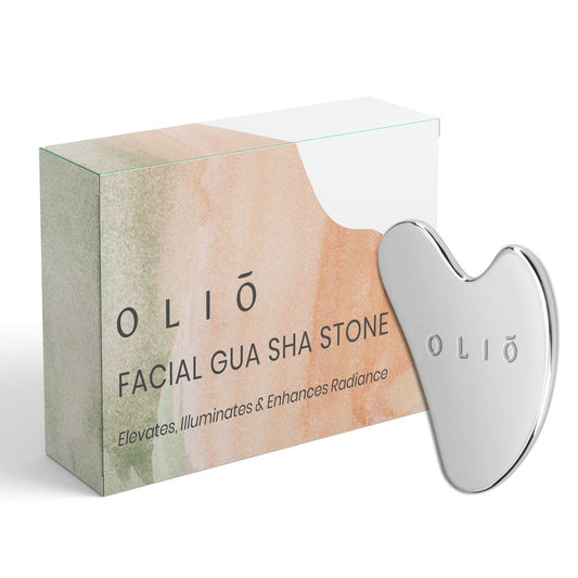 Olio (Stainless Steel) Gua Sha Stone Facial Massager